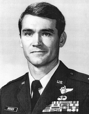 Man in a decorated U.S. Air Force suit.