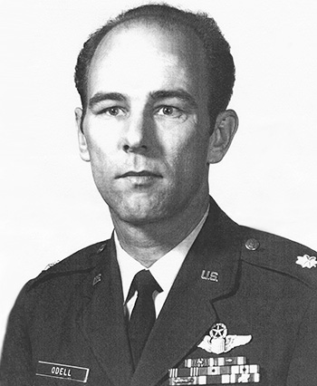 Man in a decorated U.S. Air Force suit.