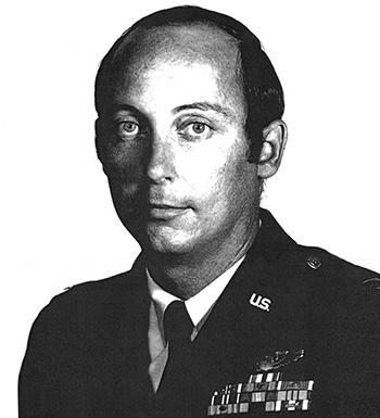 Man in a decorated U.S. Air Force suit.