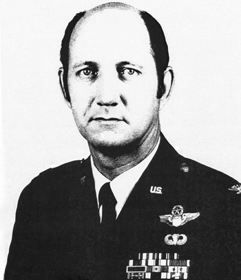 Man in a decorated U.S. Air Force suit.