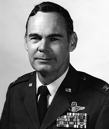 Man in a decorated U.S. Air Force suit.