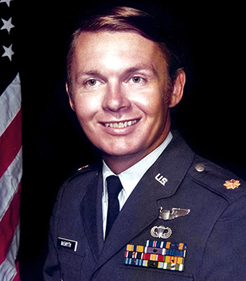 Male in a military uniform.