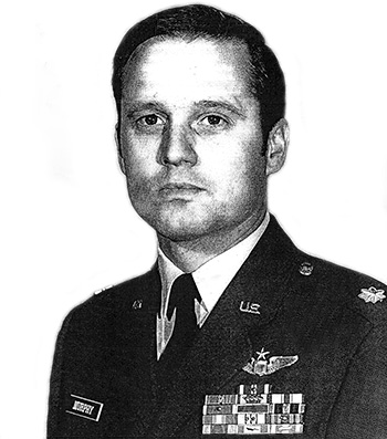 Man in a decorated U.S. Air Force suit.