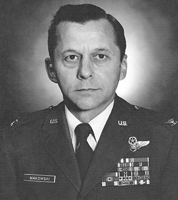 Man in a decorated U.S. Air Force suit. 