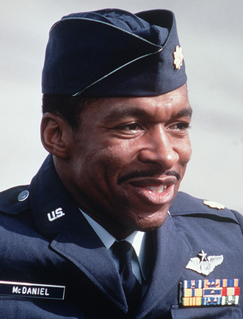 Man in a U.S. Air Force uniform and cap.