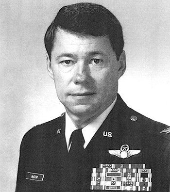 Man in a decorated U.S. Air Force suit.