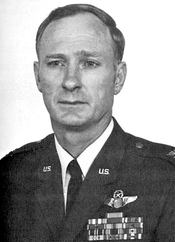 Man in a decorated U.S. Air Force suit.