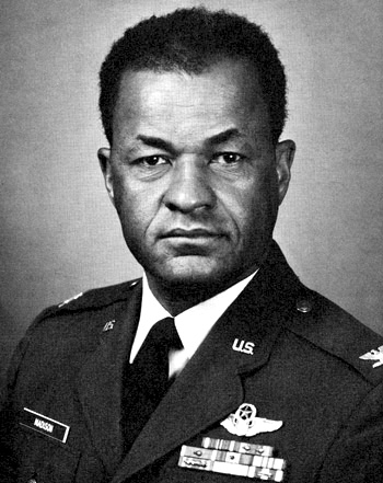 Man in a decorated U.S. Air Force suit. 