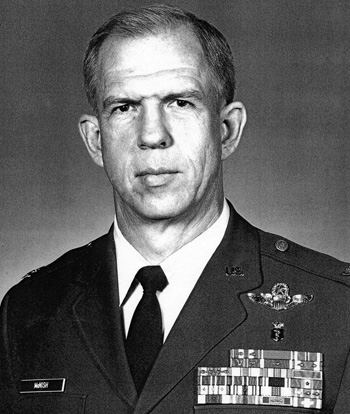 Man in a decorated U.S. Air Force suit.