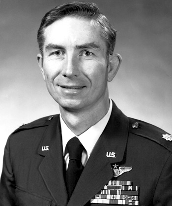 Man in a decorated U.S. Air Force suit.