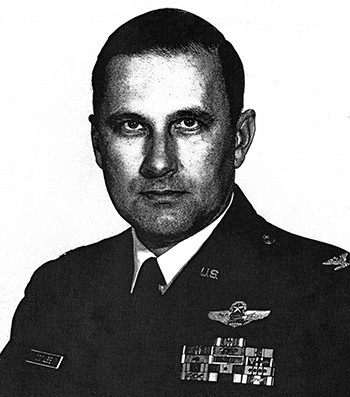 Man in a decorated U.S. Air Force suit.