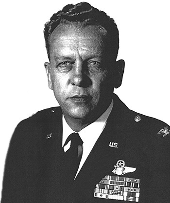 Man in a decorated U.S. Air Force suit.