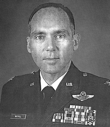 Man in a decorated U.S. Air Force suit.