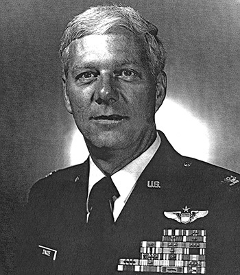 Man in a decorated U.S. Air Force suit.