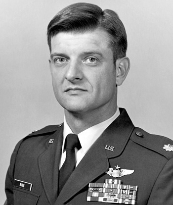 Man in a decorated U.S. Air Force suit.